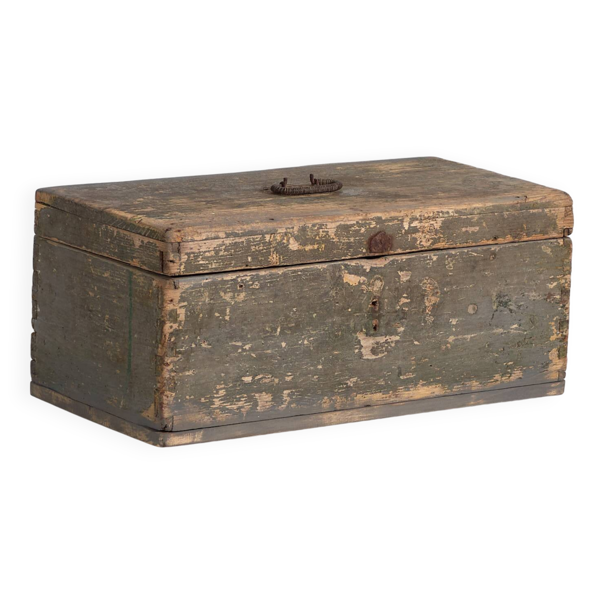 Small antique solid wood chest (c.1920) #73