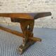 Old monastery bench in solid wood, length 180 cm