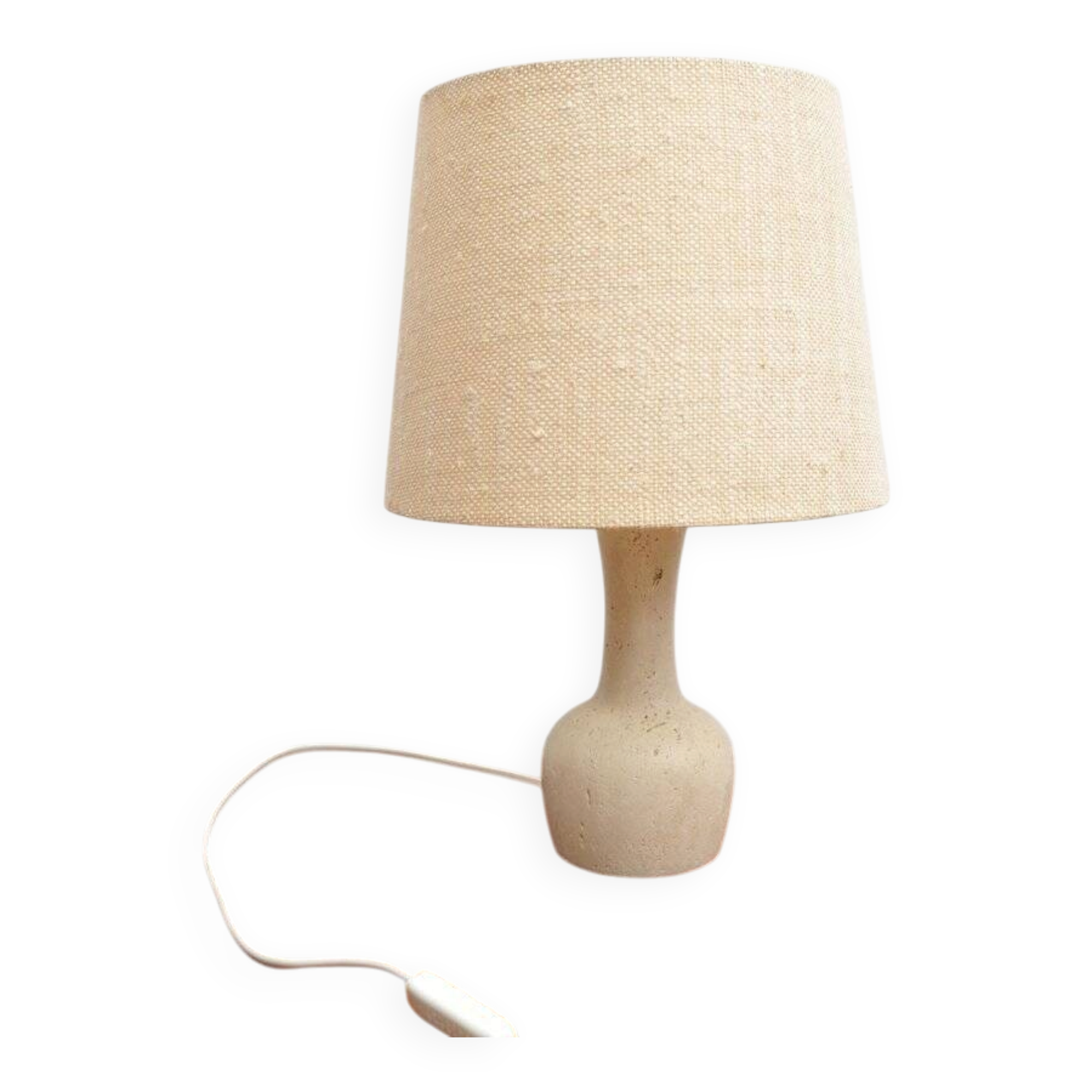 Table lamp with travertine base, 1960s