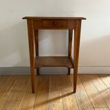 Solid wood side table