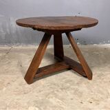 Brutalist Wabi Sabi Coffee Table Rustic Oak