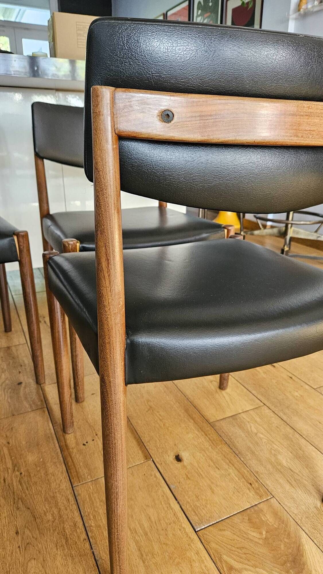 Set of 5 vintage "Scandinavian" chairs Zetel Behaagt / BeHaegel