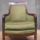 Empire period bergère in mahogany