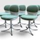 5 chaises Space Age Stoll Giroflex 7054