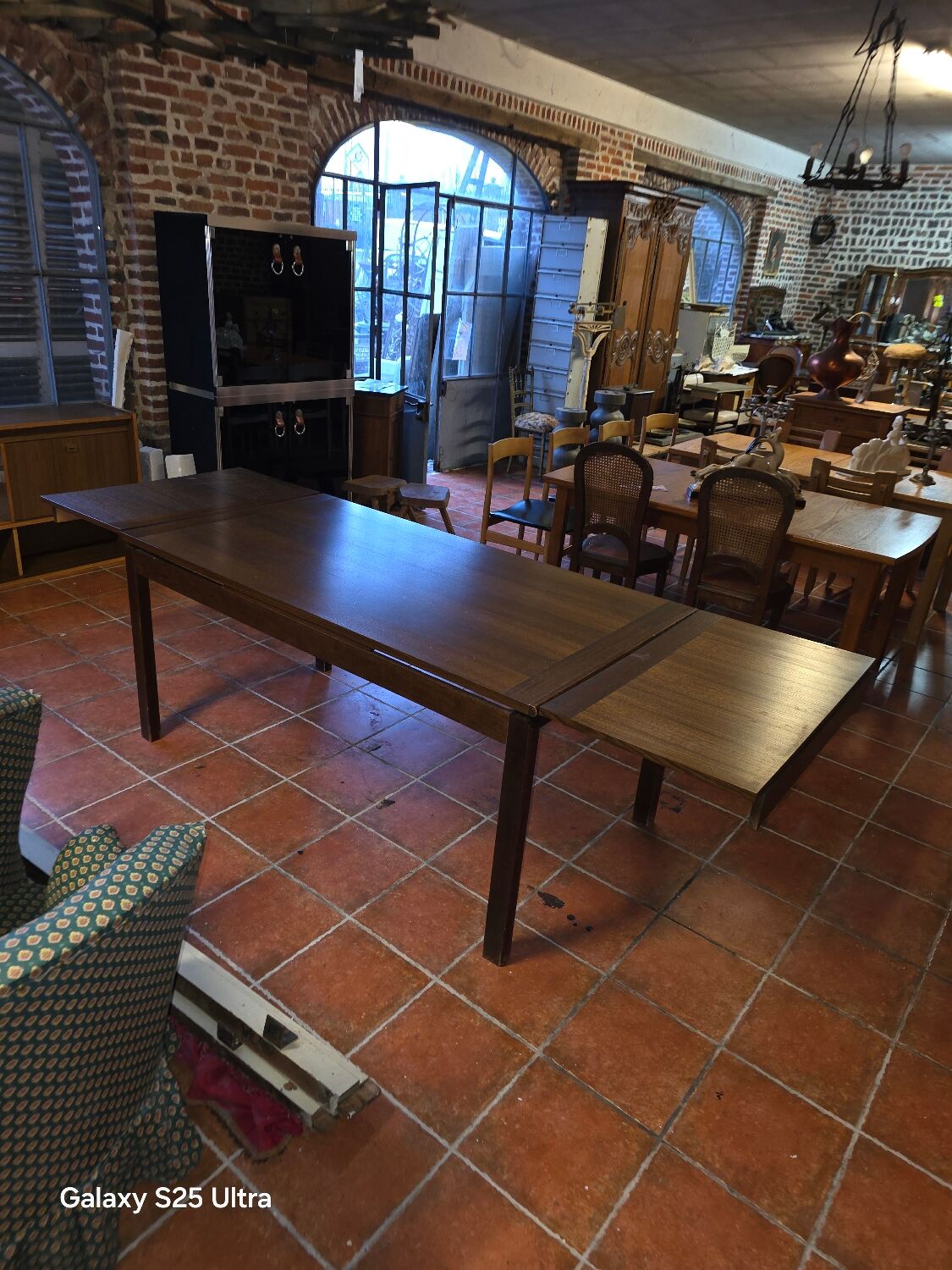 Scandinavian extendable oak table from the 1960s.