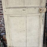 19th century partition door in double-sided solid oak