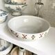 Saint Amand & Hamage salad bowl in glazed earthenware with flowers