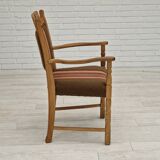 1960s, Danish design, armchair, oak wood, furniture wool.