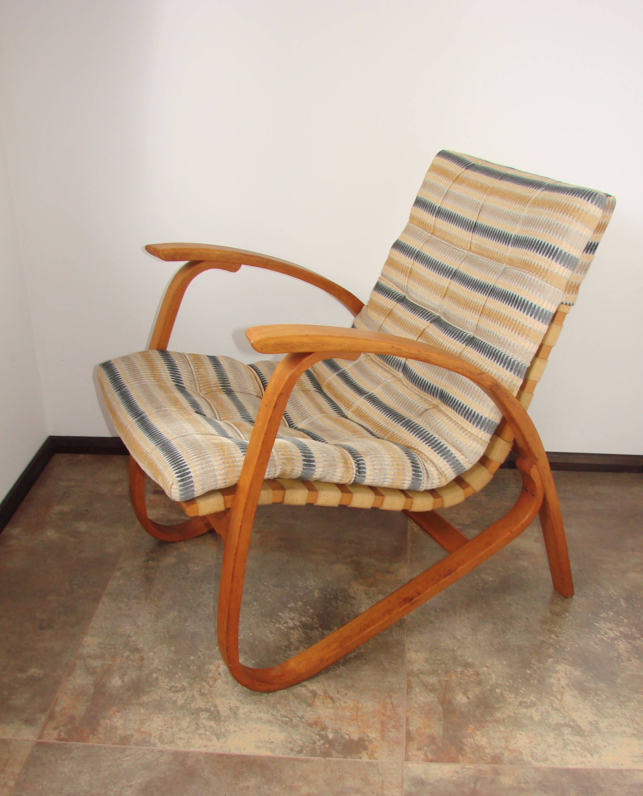 Jan Vaněk armchair, Závody Projekt, 1930s, Czechoslovak modernism