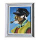 Original Swedish modernist oil on panel "Portrait of a Fisherman" by Tornquist - Framed