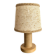 Vintage lamp with turned wooden base 30cm