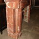 Fireplace columns in red marble of Languedoc and dating from the end of the XIX century