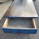 19th century farm table painted and patinated