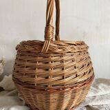 Vintage woven wicker basket