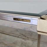 Table basse Pierre Vandel Paris verre et plexiglas