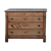 Commode en bois naturel