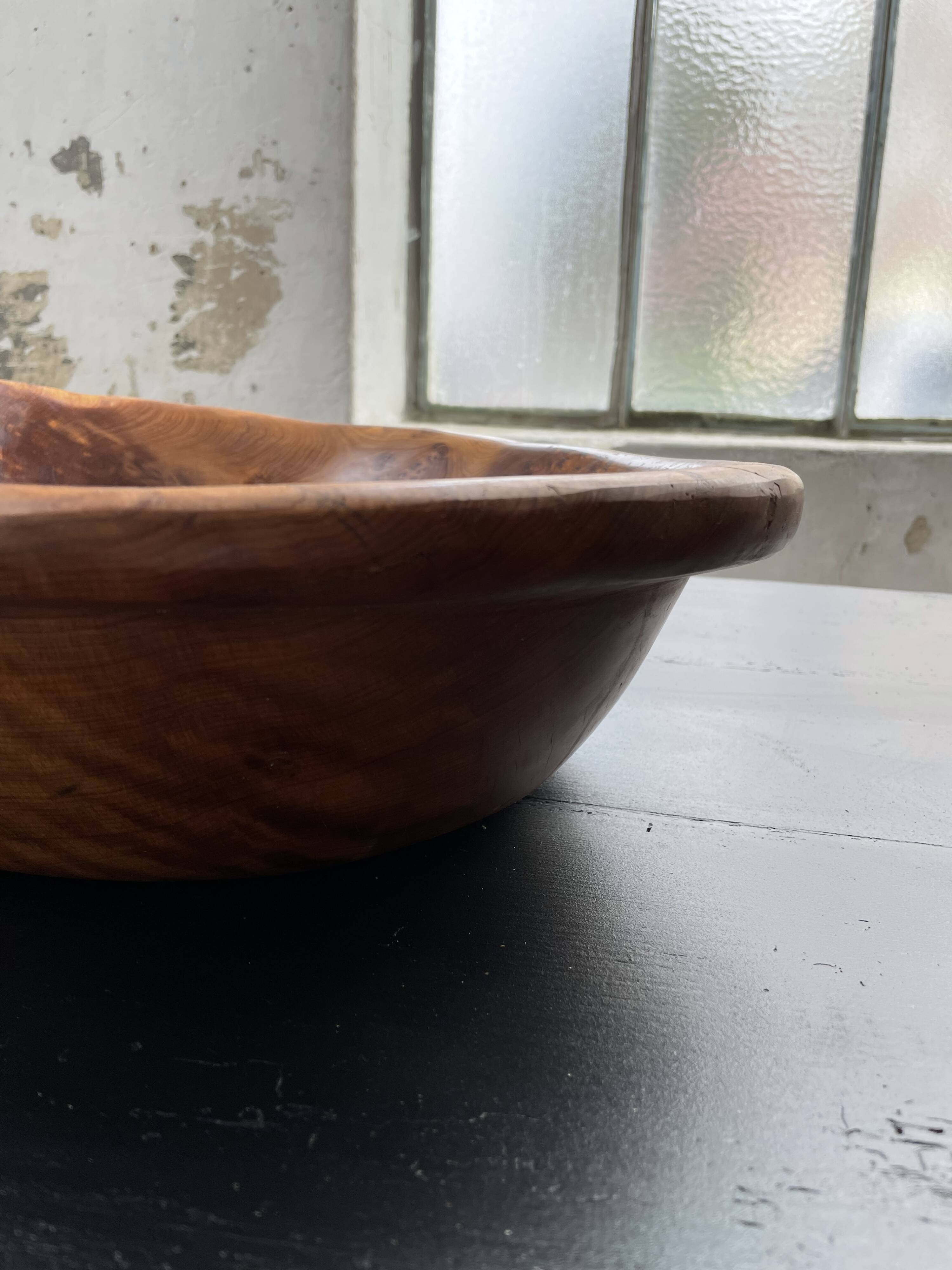 XL thuja root wooden dish