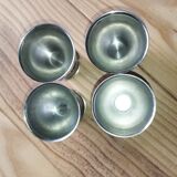 Set of 4 silver-plated egg cups – 1960s