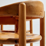 Pinewood dining set by rainer daumiller for hanex, set of 7