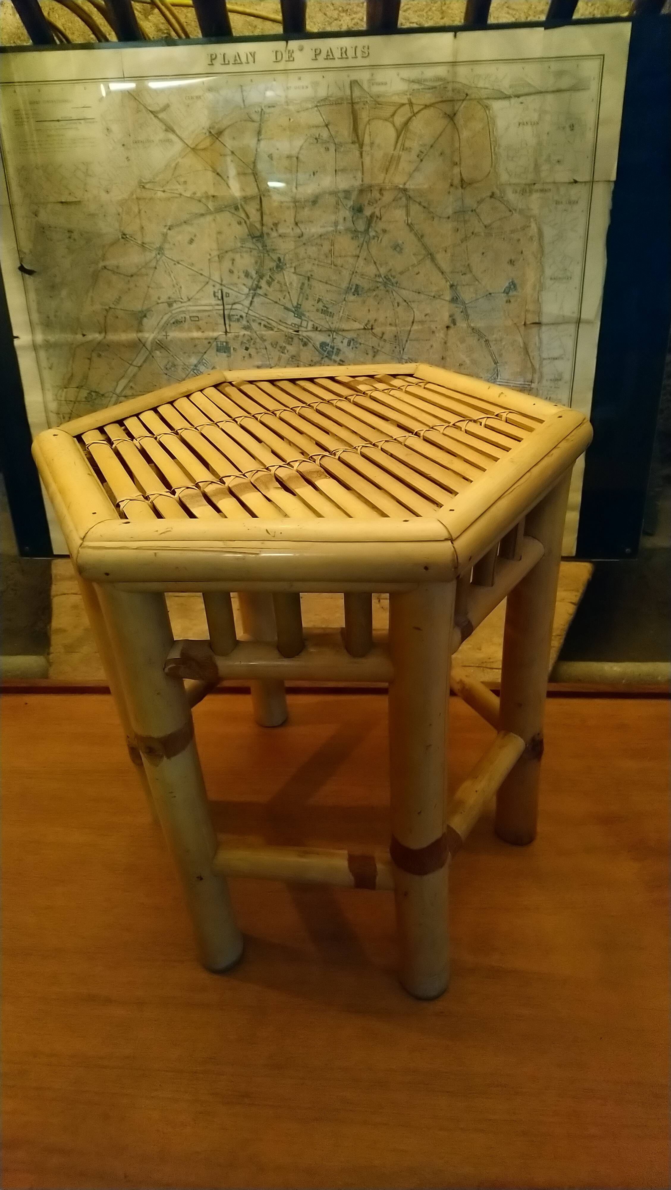 Side table, stool, bamboo plant stand