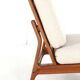 Komfort lounge chair 'Nimtofte' - Off White - danish design in teak