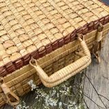 Wicker suitcase