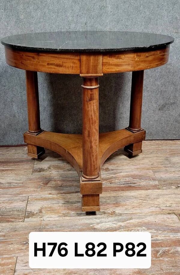 Guéridon époque Empire en acajou vers 1800-1810 (b)