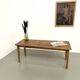 Farm table in pine, tapered legs, 1950s.