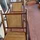 Set of 4 folding chairs old colonial style