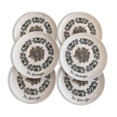 Assiettes à fromage Gien