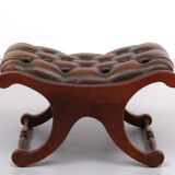 Chesterfield Mahogany Ottoman, England