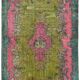 Overdyed Wool Vintage Handmade Carved Rug 169 cm x 288 cm