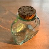 bubbled glass jar with vintage cork