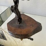 Brutalist vine foot table lamp