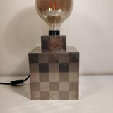Cube lamp - checkered - Françoise Sée - Space Age Design - Vintage period - 60 / 70