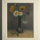 The bouquet with the butterfly - Painting signed A. Moreau