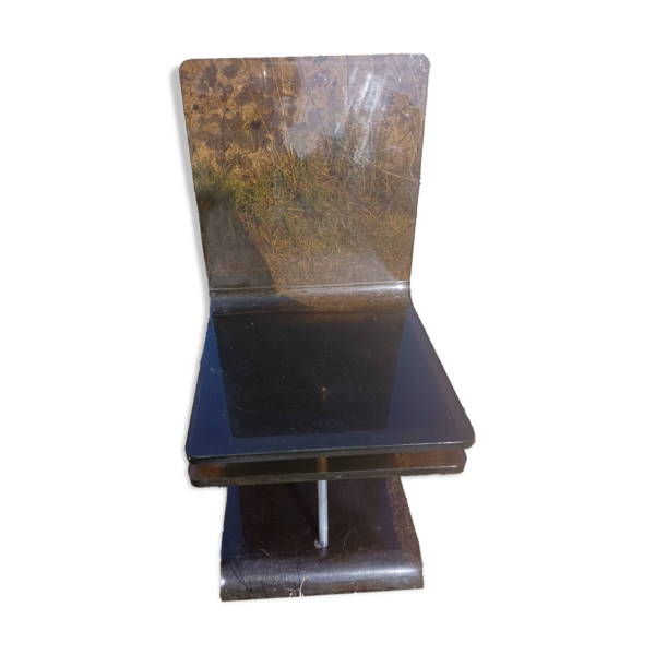 Chaise en plexiglas fumé