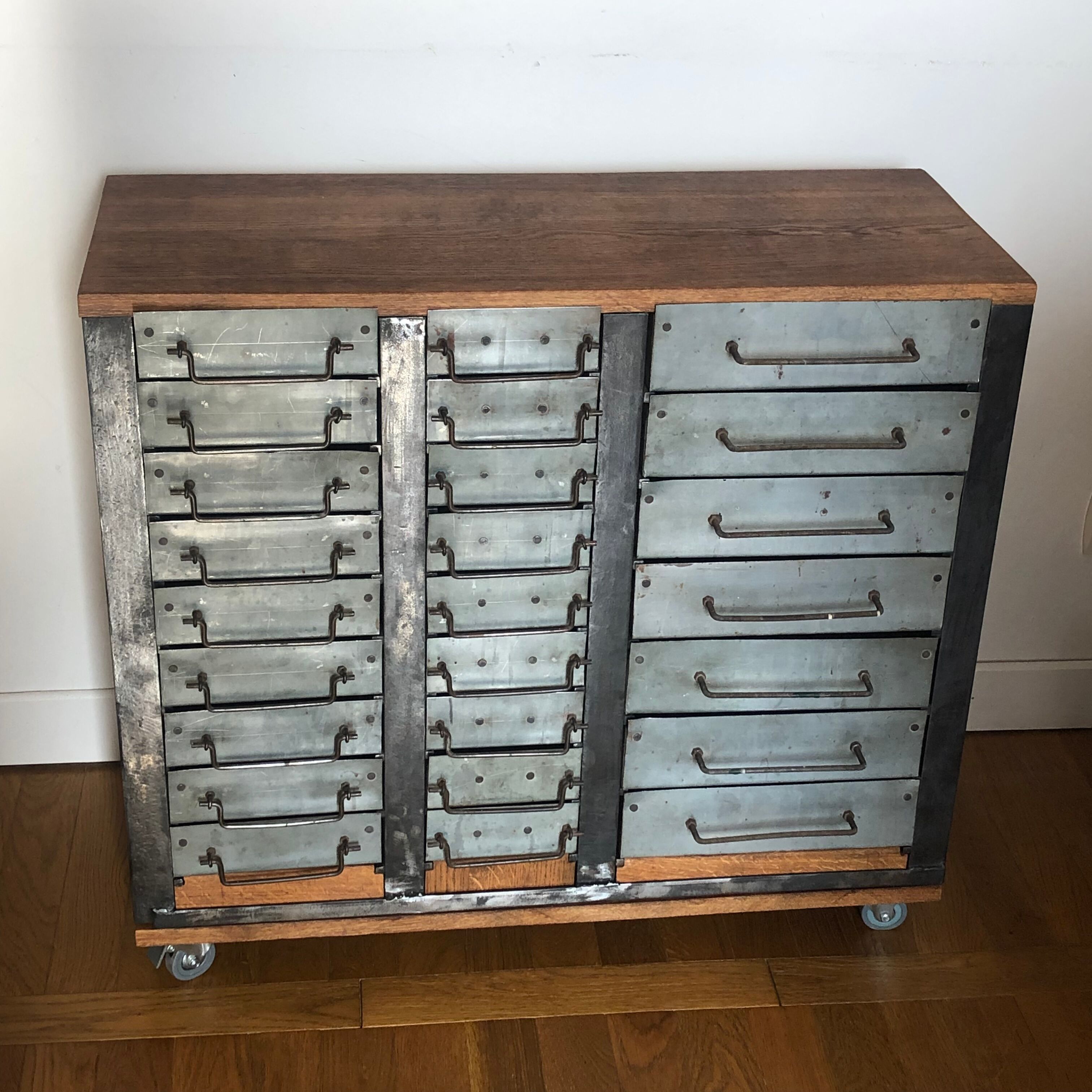 Metal and wood loom furniture