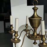 Lustre doré hollandais à 6 bras de lumière D50
