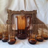 Blown glass lemonade set from the 70s