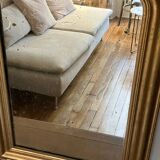 Gilded mirror, mercury glass - 62xH82cm