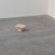 Mid-century square travertine coffee or side table, Italy 1960s