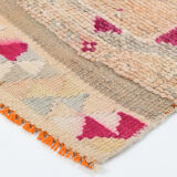 3x11 pale orange turkish vintage runner rug 75x332cm