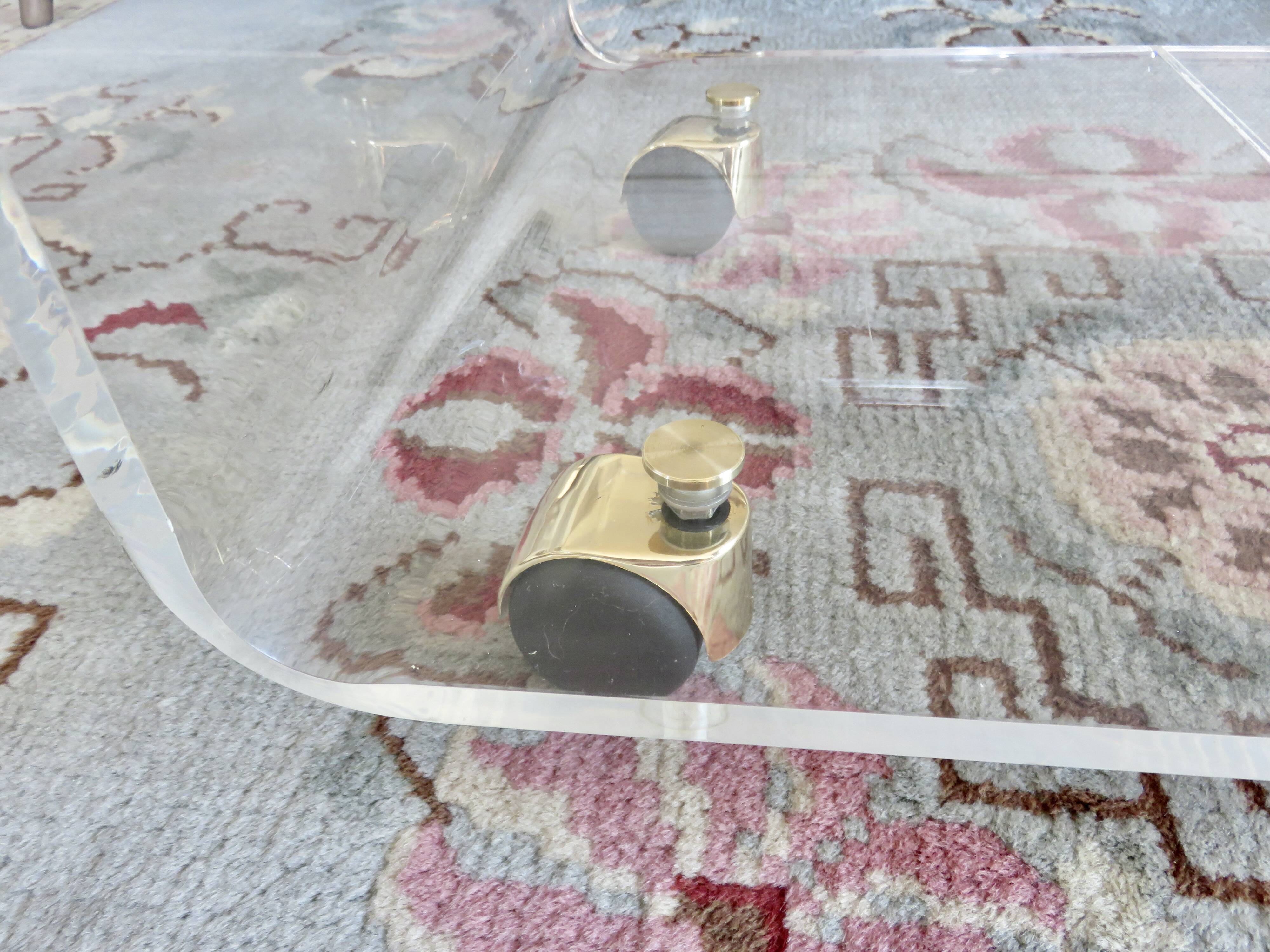 Plexiglas coffee table, David Lange, "The Invisibles of the Marais", 1970