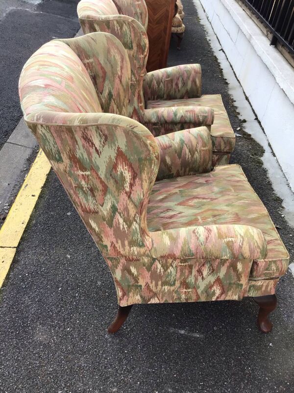 Ancien paire de fauteuil parker knoll en tissu