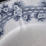 4 antique plates by Franz Anton Mehlem "Anita", antique porcelain