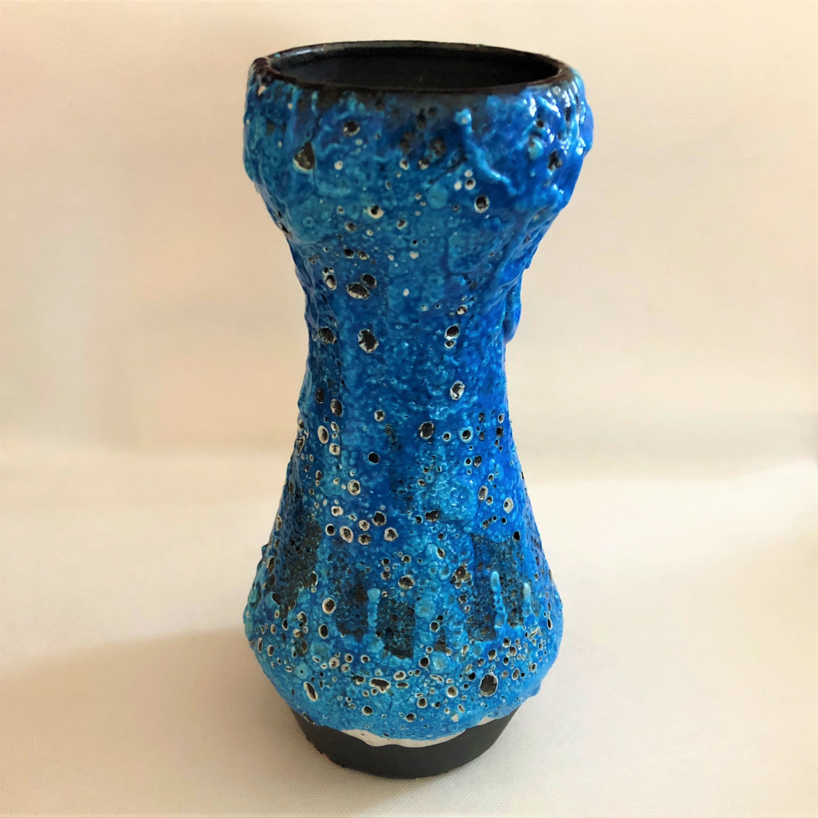 Vintage Seafoam Blue Artisan Vase