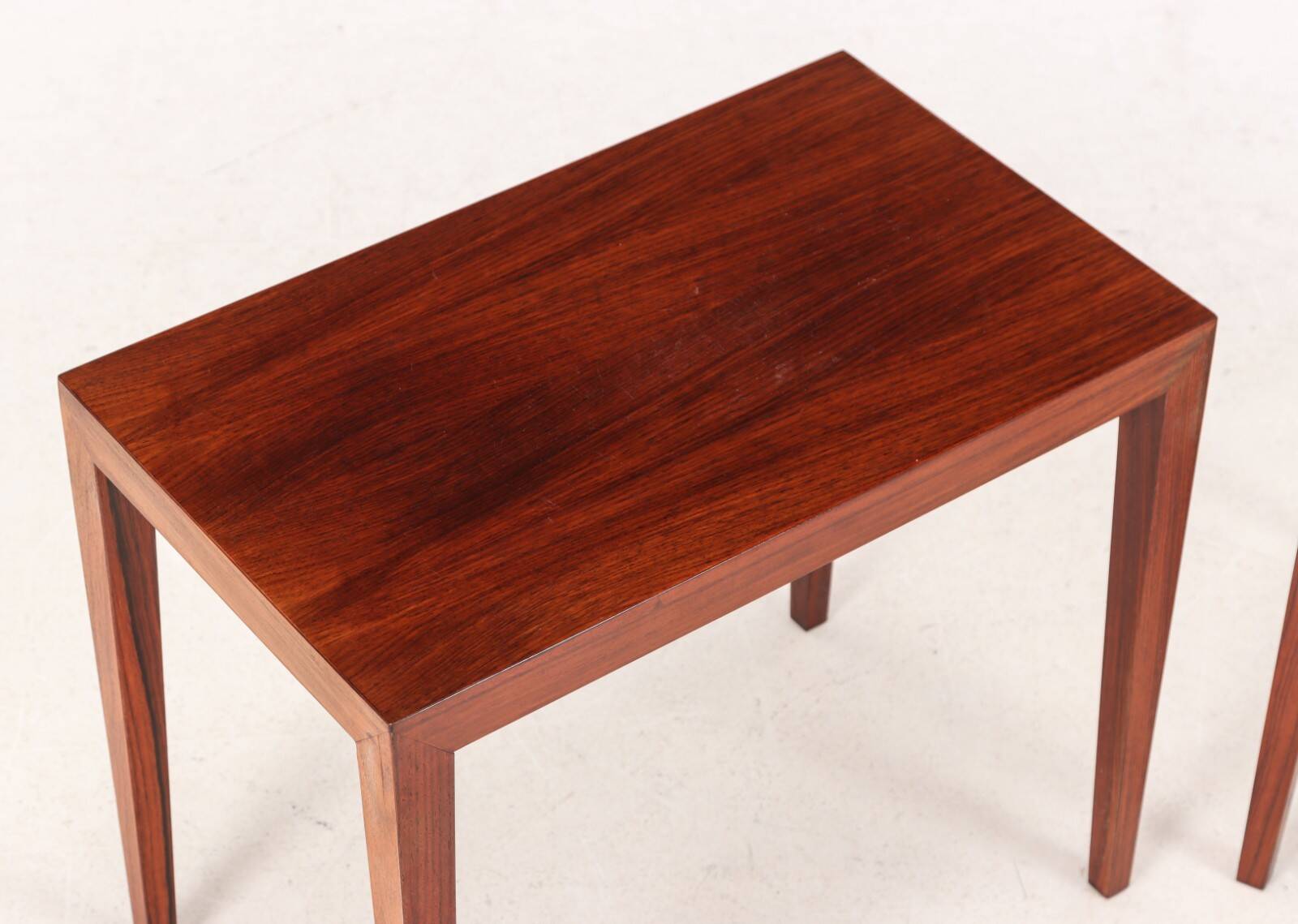 Paire de tables basses en palissandre de Severin Hansen, Danemark années 60