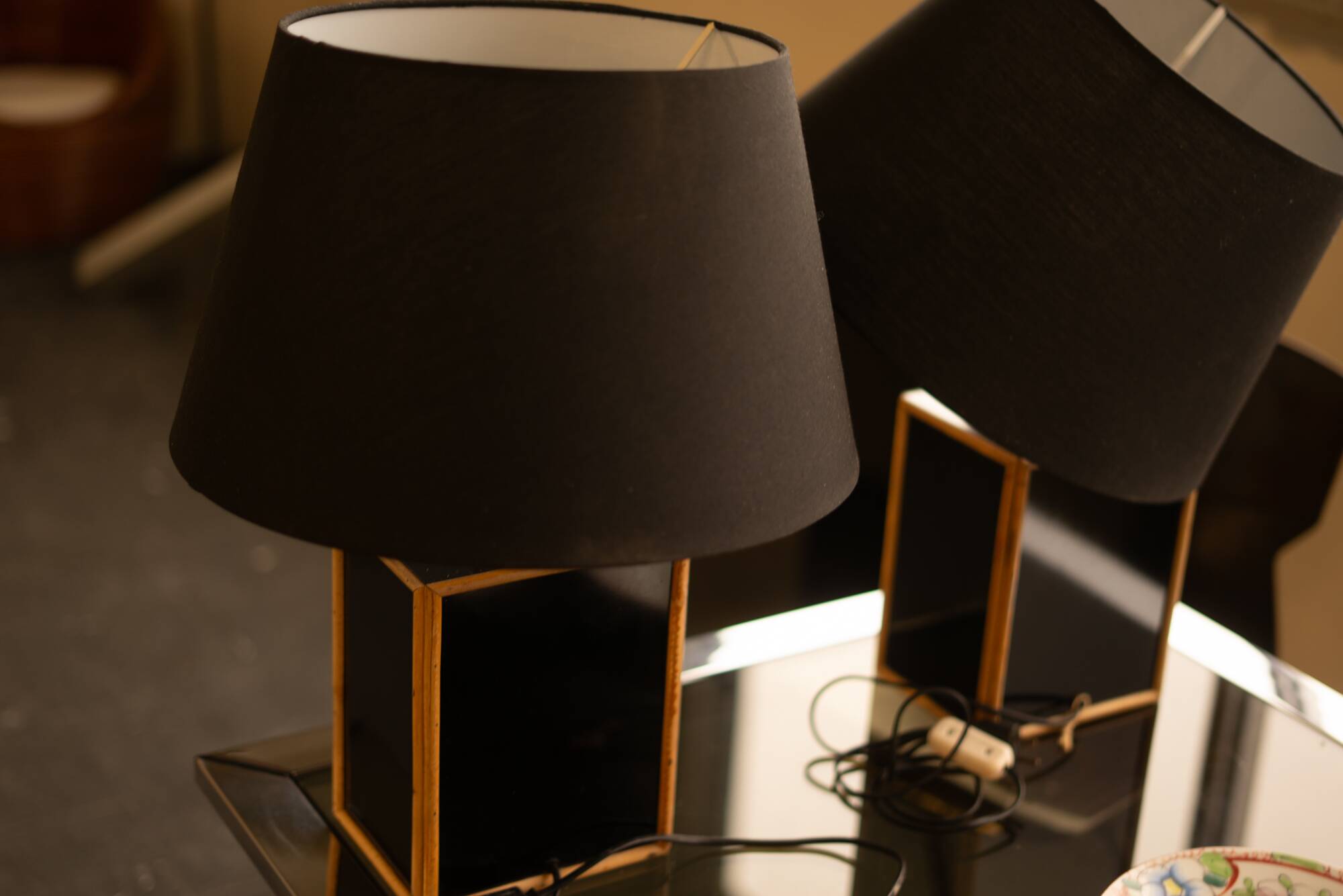 Pair of table lamps in the style of Vivai del Sud.