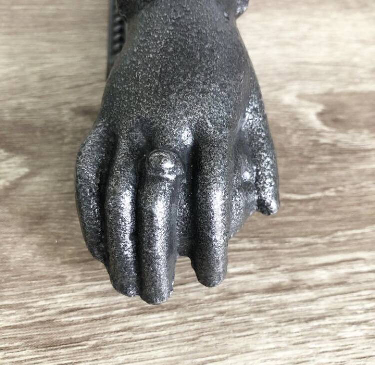 Vintage hand door knocker